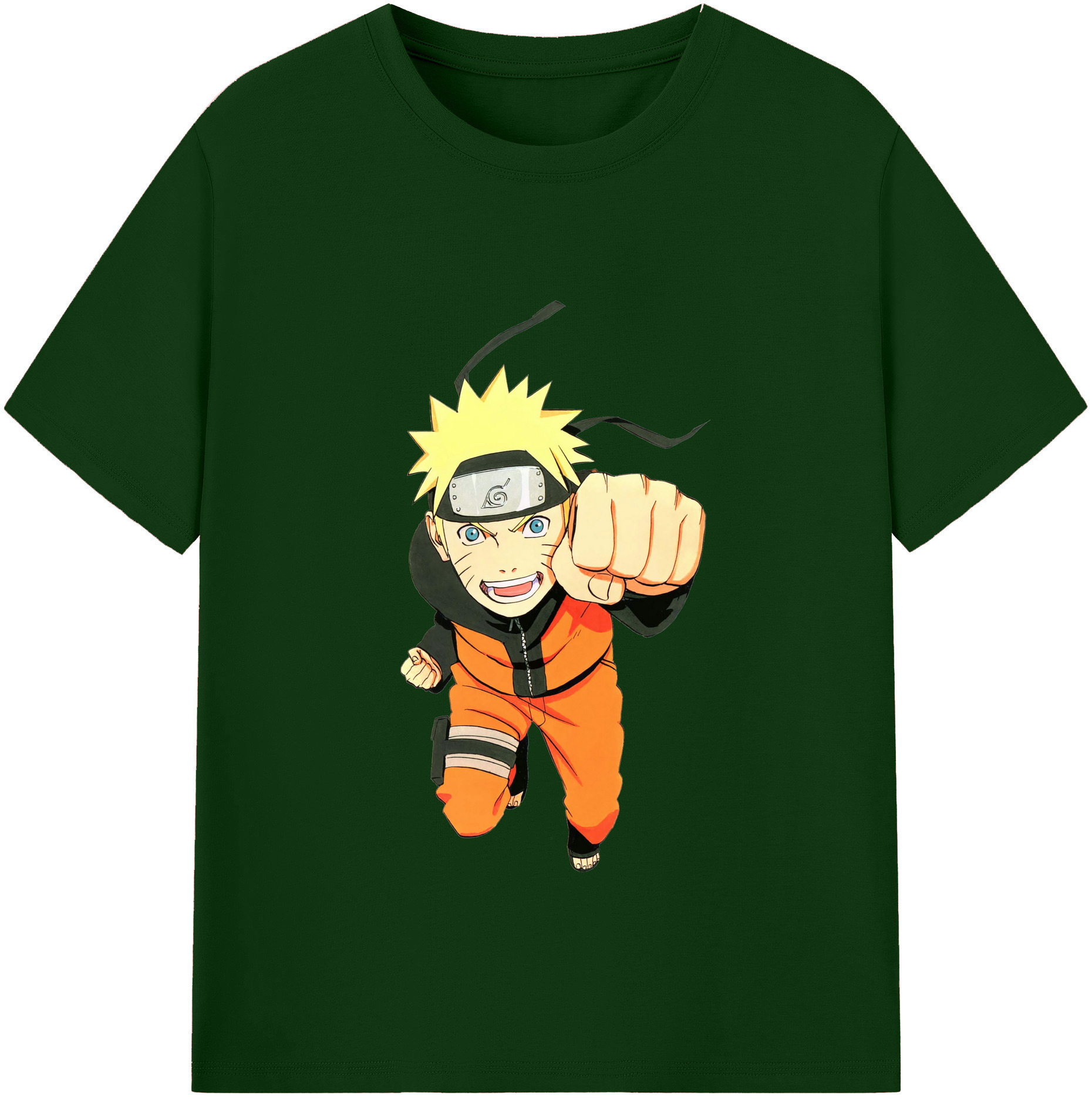 （画像用） NARUTO -ナルト- うずまき ナルト Uzumaki Naruto 綿100％半袖Tシャツ（フロントプリント）